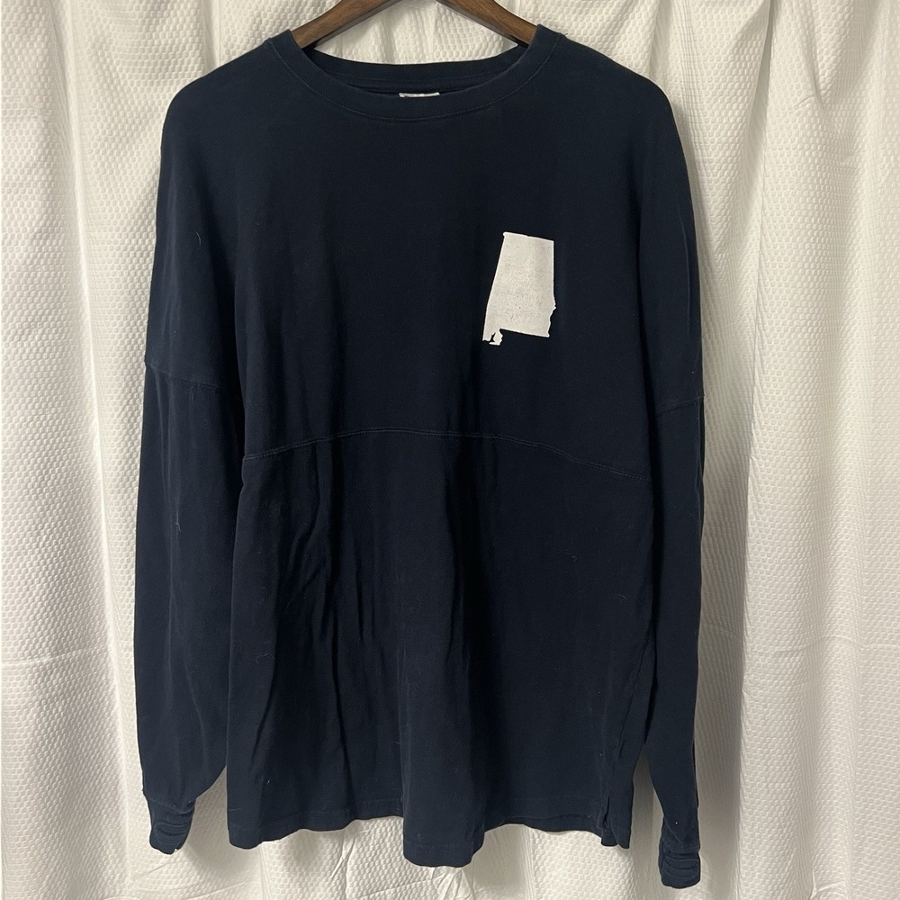 Royce Brand Women's Navy Blue Long Sleeve Graphic Shirt Size Large "Alabama" EC